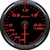 【即納】Defiレーサーゲージ赤60φターボ計