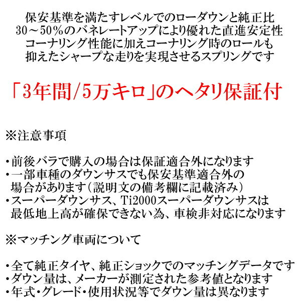 RSRダウンサス前後セットAGH40WアルファードZ R5/6～ 2