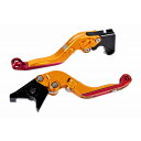 SPEEDRA(スピードラ) アジャストレバー スタンダード可倒式(レバー/マットゴールド アジャスター/マットグリーン) LVAM084GD-GN バイク(2)