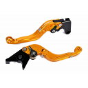 SPEEDRA(スピードラ) アジャストレバー 可倒延長式(レバー/マットゴールド アジャスター/マットブラック エクステンション/マットブラック) LVGM089GD-BKBK バイク(2)