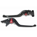 SPEEDRA(スピードラ) アジャストレバー 3D可倒式(レバー/ブラック アジャスター/シルバー) LVDG090BK-SR バイク(2)