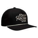 FOX RACING(フォックスレーシング) フォックスフラッグ ロープ スナップバックハット ブラック C0710 バイク その他アパレル関連