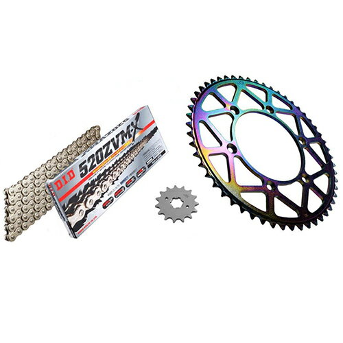 ADVANTAGE(アドバンテージ) XAM&DID ドライブチェーン&前後スプロケットキット(タフライトスチール) シルバー XTK050-S バイク 駆動系セット