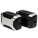 HEPCO&BECKER(ヘプコ&ベッカー) ハードサイドケース Xcore/エックスコア 左右セット シルバー/ブラック 610-295-0000 バイク サ...