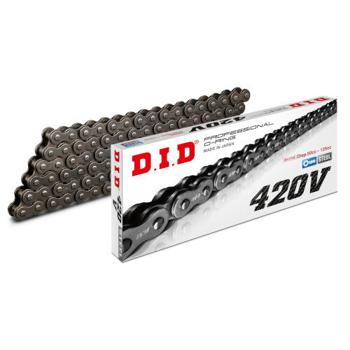 DID(大同工業) Vシリーズチェーン 420V-106L RJ(クリップ) スチール DID420V-106RJ バイク