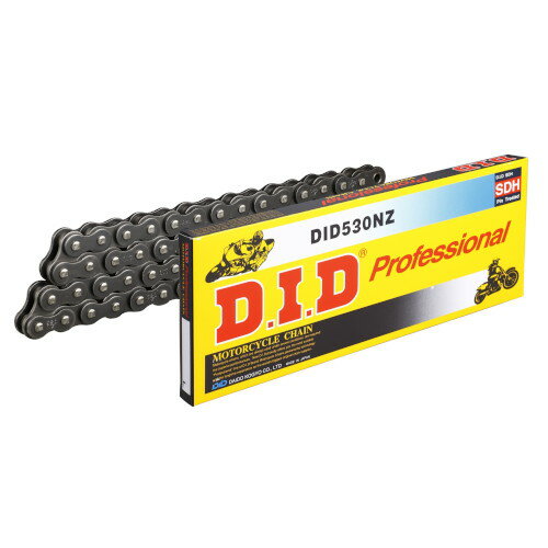 DID(大同工業) スーパーノンシールチェーン(強化) 530NZ-118L FJ(軽圧入クリップ) スチール DID530NZ-118FJ バイク