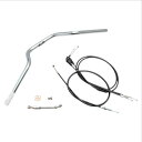 HURRICANE(ハリケーン) ヨーロピアン3型 ハンドルSET クロームメッキ H309-072C バイク ハンドルバー