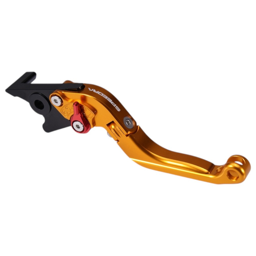 SPEEDRA(スピードラ) アジャストブレーキレバー 可倒延長式(レバー/ゴールド アジャスター/レッド エクステンション/レッド) HONDA用 LVGG082GD-RDRD バイク