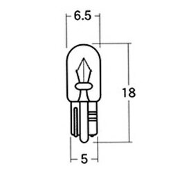 M＆H バイク メーター球 BWB123 12V1.7W 