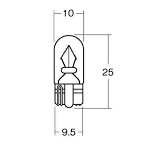 M＆H バイク メーター球 BWB11 12V1.7W 