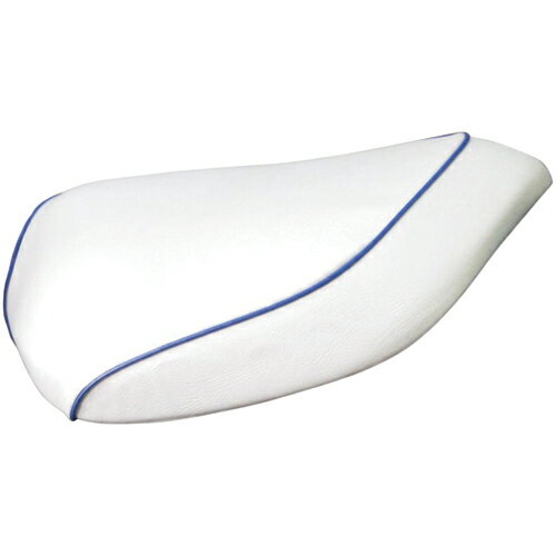 メイドインジャパンシリーズ 国産カスタムシートカバー 白カバー/青パイピング 張替タイプ スーパージョグ 3YK/3YJ/ZR 3YK バイク 外装