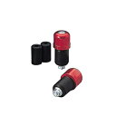 HURRICANE(ハリケーン) HB0312R φ22アルミサイドキャップ フライス入 レッドアルマイト バイク グリップエンド・バーエンド