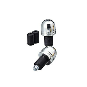 HURRICANE HB0314A φ30砲弾型アルミサイドキャップ シルバーアルマイト バイク グリップエンド・バーエ..