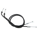 HURRICANE(ハリケーン) HB6222-20 ロング スロットルケーブル W ブラック バイク