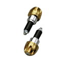 HURRICANE(ハリケーン) HB0347G φ30アルミサイドキャップ ビレット ゴールドアルマイト バイク グリップエンド・バーエンド