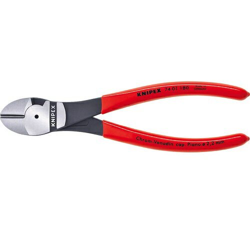 KNIPEX(クニペックス) 強力型斜ニッパー 180mm 7401-180