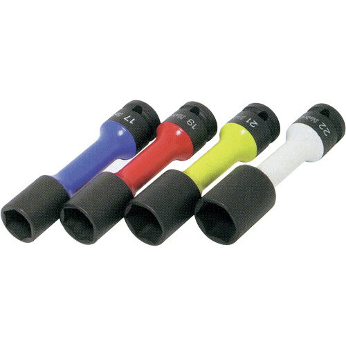 ko-ken 1/2’sqホイールナット用薄肉インパクトソケット レッド 14145PM.110-19 ソケット工具