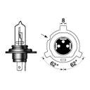 M＆H バイク ヘッドライト球 H4R 12V60/55W 特殊 C(クリア) 132 C フォルツァ｜XJR400-RII