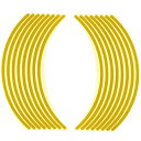 Optimum(オプティマム) リムステッカー 10インチ用 イエロー バイク