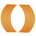 Optimum(オプティマム) リムステッカー 10インチ用 オレンジ バイク