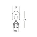 M&H(エムアンドエイチ) AWB18AGR 12V10W T13 ウエッジ 中 グリーン 2個入りパック AWB18A GR バイク ウィンカー・テール球
