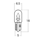 M&H(エムアンドエイチ) AWB124BL 12V(14V)3W T6.5 ウエッジ 特殊 ブルー 2個入りパック AWB124 BL バイク メーター球