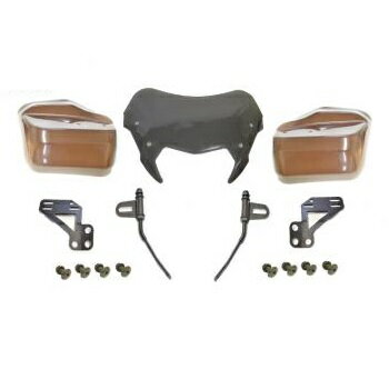 KN企画 アドレスV125G [K5〜K9] ショートバイザー& ナックルバイザー V125-110 バイク 風防・ウインドシールド・スクリーン