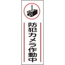 日本緑十字社(ニホンリョクジュウジシャ) 短冊型安全標識 防犯カメラ作動中 360×120mm 塩ビ 縦型 93265 作業 安全 保安(4)