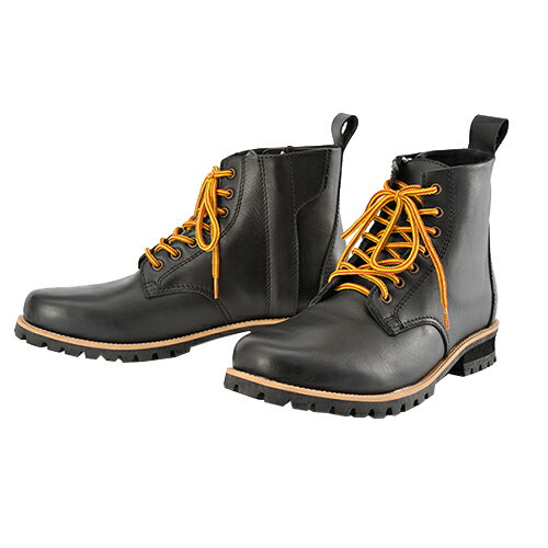 HenlyBegins(ヘンリービギンズ) HBS-003 ショートブーツ ブラック 26.0cm 96965 バイク オンロードブーツ