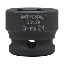 SIGNET(シグネット) 1/2DRインパクト用ショートソケット 24MM 23139 ソケット類