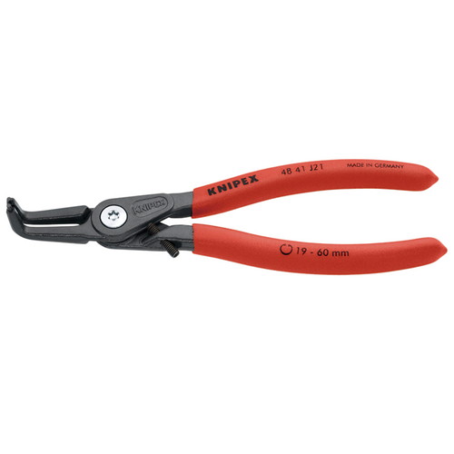 KNIPEX(クニペックス) 穴用精密スナップリングプライヤー 曲(ストッパー付) 4841-J21