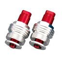 POSH Faith(ポッシュフェイス) イニシャルアジャスター タイプ2 バルブ無 シルバー/レッド YZF-R25/R3 066066-02 バイク 足回り
