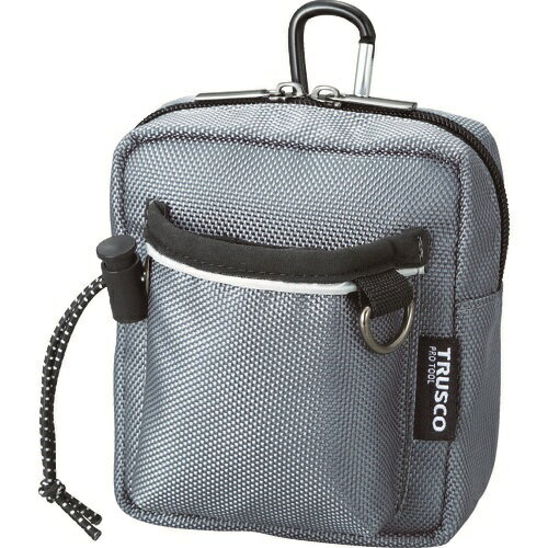 TRUSCO コンパクトツールケース ワイドポケット グレー TCTC1502-GY ツールバッグ