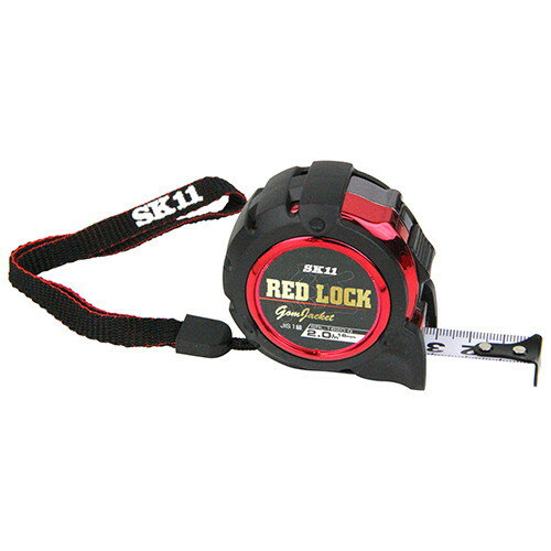 SK11 レッドロック 16mm巾×2.0m SRL-1620-G 測定計量器 ゲージ・スケール・ノギス・メジャー