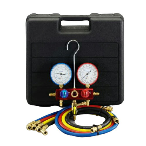 ESCO(エスコ) ボールバルブ式マニホールドキット(R600a) EA101V-1 自動車 ガスチャージホース・ゲージ