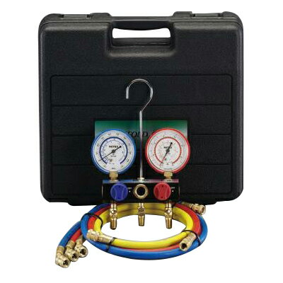 ESCO(エスコ) ボールバルブ式ゲージマニホールドキット(R12・R22) EA101BB 自動車