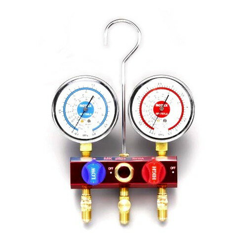 ESCO(エスコ) ボールバルブ式ゲージマニホールド(R410A) EA101TR-7 自動車