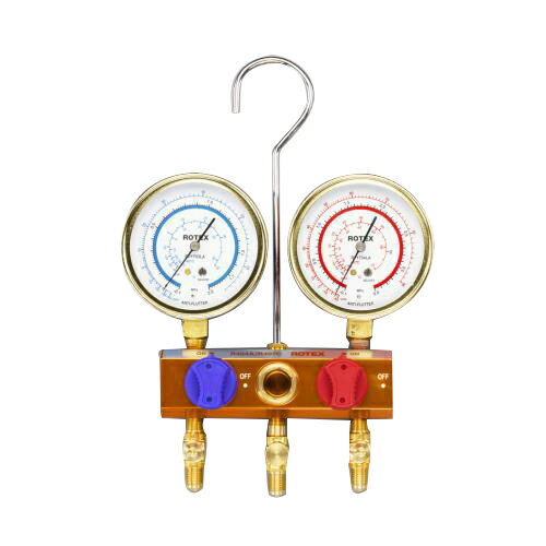 ESCO(エスコ) ボールバルブ式ゲージマニホールド(R404A・R407C) EA101LR-5 自動車