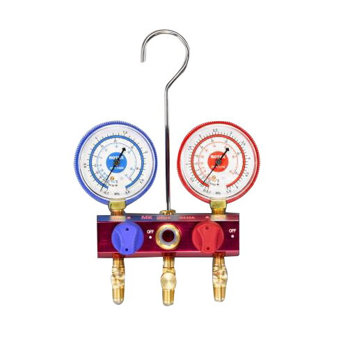 ESCO(エスコ) ボールバルブ式ゲージマニホールド(R410A) EA101TR-2B 自動車