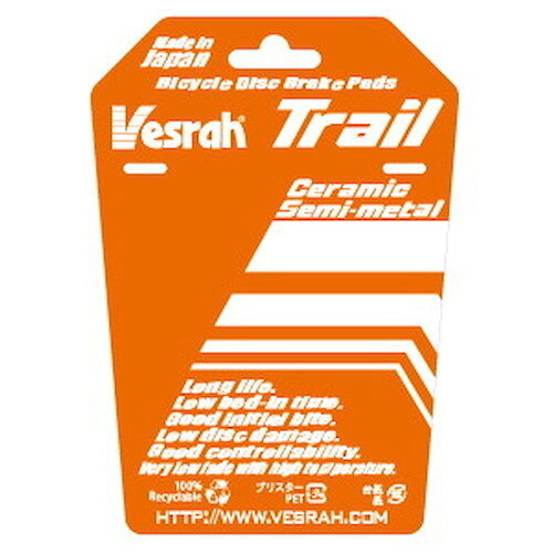 Vesrah(ベスラ) BP-017 ディスクブレーキパッド Trail 自転車