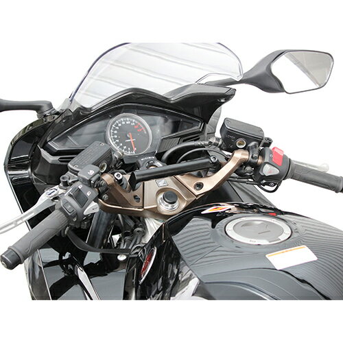KIJIMA(キジマ) バイク ハンドルブレース・マウント ハンドルマウントステー(ブラック) 204-073 VFR800F(2014～)