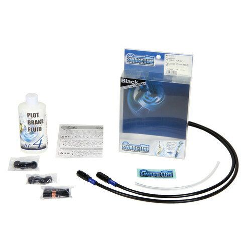 SWAGE-LINE(スウェッジライン) フロントホースキット ブラック/ブラック XV1900CU RAIDER 08-17 BAFB340 バイク ブレーキホース