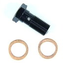SWAGE-LINE(スウェッジライン) バンジョーボルト 10mm-1.00 シングル ブラック GRP704 バイク