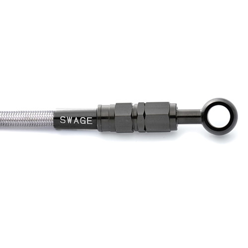 SWAGE-LINE(スウェッジライン) クラッチホースキット ステンブラック/クリア MT-01 05-06 BTC325 バイク