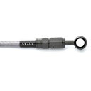 SWAGE-LINE(スウェッジライン) ホースKITステンブラック/クリア ハーレー用 11φ-CAD 1300mm BTH1300 バイク ブレーキホース(2)