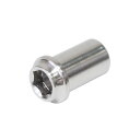 FF-R(エフエフアール) キャリパーブレーキ用枕頭式チタンナット(M6×L12.5mm) チタンシルバー 自転車