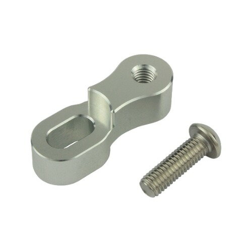 POSH Faith(ポッシュフェイス) オフセットミラーアダプター M8正ネジ シルバー 000520-03 バイク