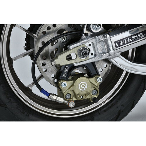 OVER(オーヴァー) バイク ブレーキ Rキャリパーサポート ブレンボ2P(カニ)用 MONKEY125 83-012-22B