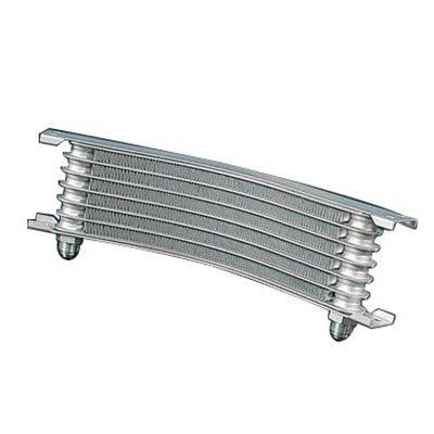 PLOT(プロト) ラウンドオイルクーラーコア シルバー 7ROW #6 F88-1050 バイク オイルクーラーセット