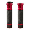 RPM(レーシングプロジェクトモーターサイクル) アルミスロットルチューブ カーボンエンドグリップセット TYPE3 レッド TA-RPM-GR006RD バイク